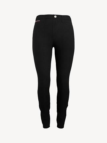 Női Tommy Hilfiger Essential High-Rise Skinny Nadrág Fekete | HU 239ILH